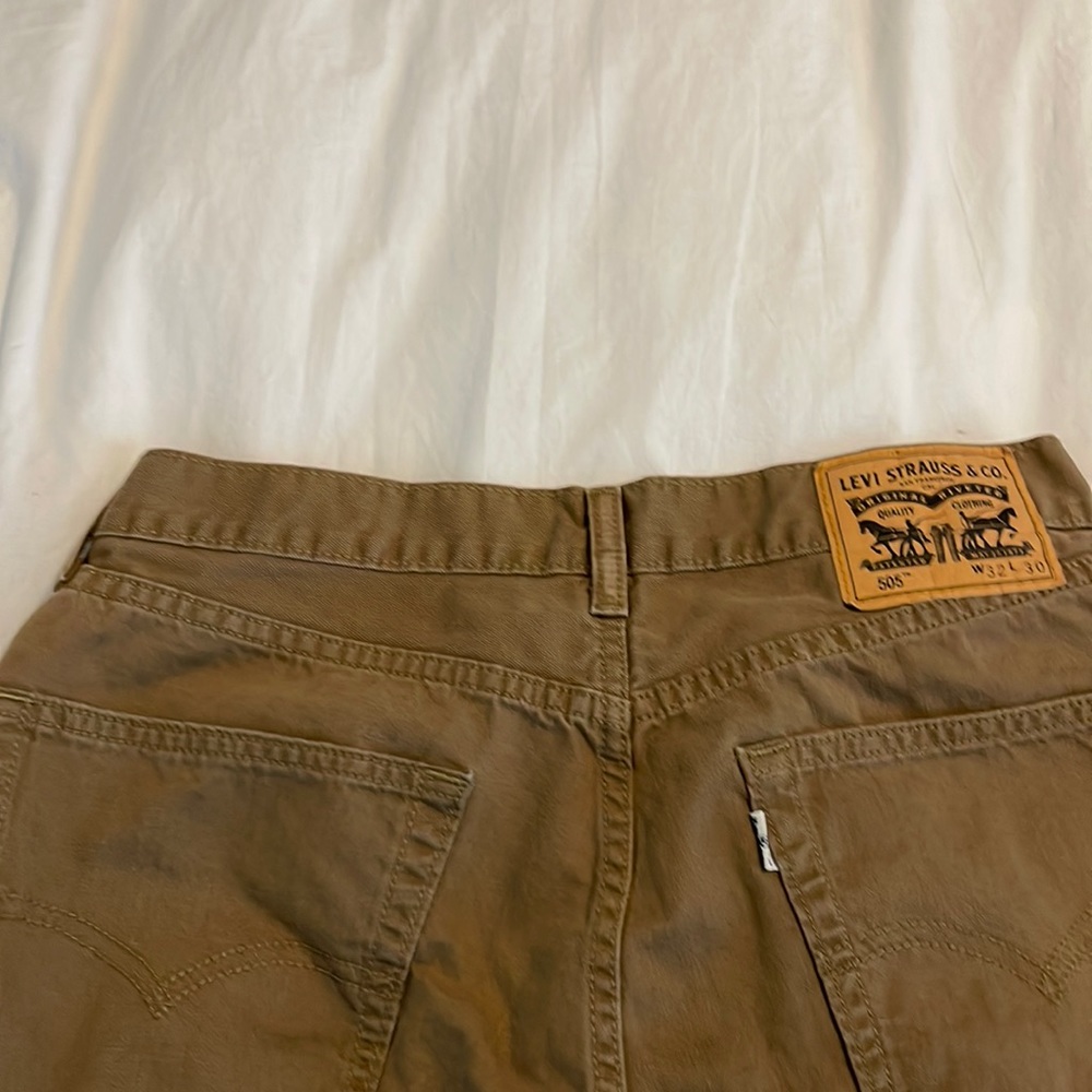 Men’s Levi’s 505 dark tan jeans